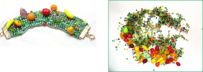 Bead Stew Bracelet: Summer Fruit Salad II - Jewelry Creations Bead Stew Bracelet: Summer Fruit Salad II - Jewelry Creations